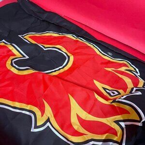 Giant Calgary flames decorative flag 🖤❤️​​​​​​​​​​